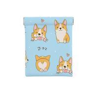 Kawaii Corgi Chien Mignon, Sac de Rangement pour Femmes, Portefeuille supérieur à Presser, Petit Porte-Monnaie, Pochette de Changement
