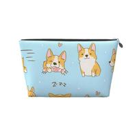 Kawaii Corgi Chien Mignon, Trousse de Toilette Trousse de Maquillage Sac à cosmétiques Trousse de Toilette de Voyage Portable