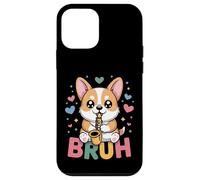 Kawaii Corgi Saxophone Bruh Mignon Drôle Chien Musique Meme Coque pour iPhone 12 Mini
