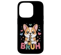 Kawaii Corgi Saxophone Bruh Mignon Drôle Chien Musique Meme Coque pour iPhone 14 Pro