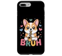 Kawaii Corgi Saxophone Bruh Mignon Drôle Chien Musique Meme Coque pour iPhone 7 Plus/8 Plus