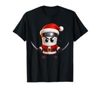 Kawaii Costume de Père Noël pour Enfant Motif Cerveau, Cappuccino T-Shirt