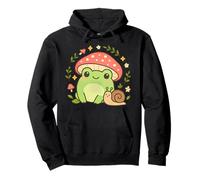 Kawaii Cottagecore Chapeau en Forme de Grenouille, Escargot, Champignon Sweat à Capuche