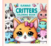kawaii critters coloring book: Adorable Animals with Babies