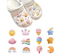 Kawaii Crocs Lot de 12 breloques Crocs en PVC pour filles