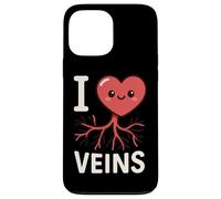 Kawaii Cœur Phlébotomiste Blague Sang Draw Veine Infirmière Mignon Coque pour iPhone 13 Pro Max