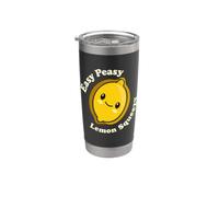 Kawaii Cute Easy Peasy Citron Squeezy Funny Fruit Food Pun Gobelet isotherme en acier inoxydable double paroi