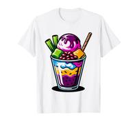 Kawaii Cute Halo Bowl Smiling Character Colorful Layers Art T-Shirt
