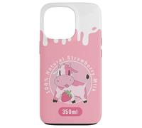 Kawaii Cute Pink Cow, Strawberry Milk Girl Coque pour iPhone 13 Pro