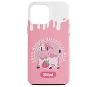 Kawaii Cute Pink Cow, Strawberry Milk Girl Coque pour iPhone 13 Pro Max