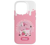 Kawaii Cute Pink Cow, Strawberry Milk Girl Coque pour iPhone 14 Pro