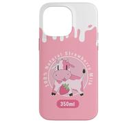 Kawaii Cute Pink Cow, Strawberry Milk Girl Coque pour iPhone 14 Pro Max