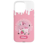 Kawaii Cute Pink Cow, Strawberry Milk Girl Coque pour iPhone 15 Pro Max