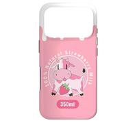 Kawaii Cute Pink Cow, Strawberry Milk Girl Coque pour iPhone 17 Pro