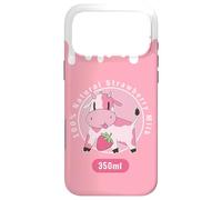 Kawaii Cute Pink Cow, Strawberry Milk Girl Coque pour iPhone 17 Pro Max
