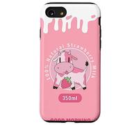 Kawaii Cute Pink Cow, Strawberry Milk Girl Coque pour iPhone SE (2020) / 7/8