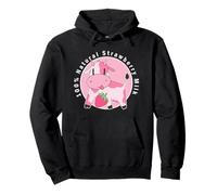 Kawaii Cute Pink Cow, Strawberry Milk Girl Sweat à Capuche