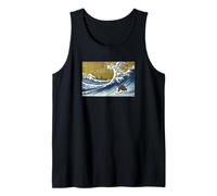 Kawaii Cute Retro Vintage Surfing A Great Wave Ferret Lover Débardeur