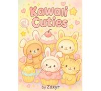 Kawaii Cuties: "A Super Cute Coloring Book with Kawaii Animals, Cupcakes, and Cozy Outfits"
