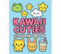 Kawaii Cuties Mega Coloring Book with Added White Pages to Prevent Marker Bleed 5o Adorable Images To Color
