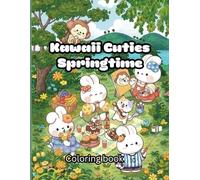 Kawaii Cuties Springtime Coloring Book: A Fun and Cute Animals, Flowers, and Easter Delights