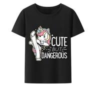 Kawaii Dangerous Karate Taekwondo Tshirt Black 3XL