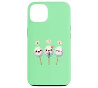 Kawaii Dango Trio Chantant Raviolis de Riz Karaoké Coque pour iPhone 13
