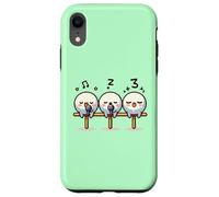 Kawaii Dango Trio Chantant Raviolis de Riz Karaoké Coque pour iPhone XR