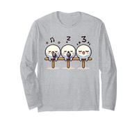 Kawaii Dango Trio Chantant Raviolis de Riz Karaoké Manche Longue