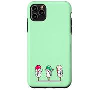 Kawaii Dango Trio Japonais Raviolis de Riz Karaoké Coque pour iPhone 11 Pro Max
