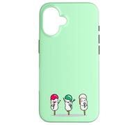 Kawaii Dango Trio Japonais Raviolis de Riz Karaoké Coque pour iPhone 16