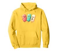 Kawaii Dango Trio Japonais Raviolis de Riz Karaoké Sweat à Capuche