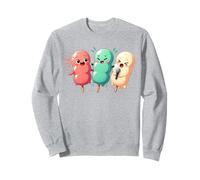 Kawaii Dango Trio Japonais Raviolis de Riz Karaoké Sweatshirt
