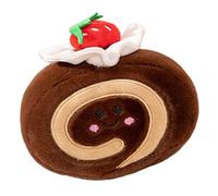 Kawaii Dessert Plush - Oreiller Miniature À Gâteau En Rouleau Aux Fraises, Jouet Alimentaire Ultra Doux Et Réaliste, Figurine Décorative Peluche | Animal De Dessin Animé Mignon Pour Adultes, C