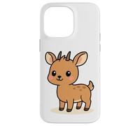 Kawaii Dik-Dik Cartoon Mignon Africain Antelope Design Coque pour iPhone 14 Pro Max