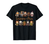 Kawaii Dog Warriors Women Men Puppy Lover Fantasy Gift T-Shirt