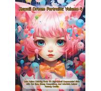 Kawaii Dream Portraits: Volume 4: Cute Anime Coloring Book: 50 High-Detail Kemonomimi Girls with Cat Ears, Bunny Companions, and Adorable Animal Fantasy Outfits
