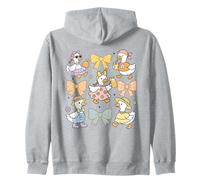 Kawaii Duck Squad dans des nœuds et des tenues mignonnes pastel esthétiques Sweat à Capuche