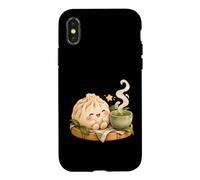 Kawaii Dumpling Heure du Thé Bao Thé Vert Coque pour iPhone X/XS