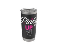 Kawaii Esthétique Pinky Up Gobelet isotherme en acier inoxydable double paroi