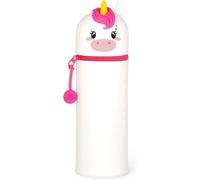 Kawaii Étui École 2 En 1 En Silicone Souple,Porte-Stylos De Table,Fermeture À Glissière,Crayons Crayons Stylos,H 18.5 Cm.[F12]