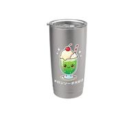 Kawaii Flotteur de soda japonais mignon rétro café dessert art Gobelet isotherme en acier inoxydable double paroi