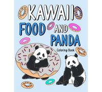 Kawaii Food And Panda Coloring Book