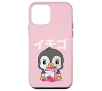 Kawaii Fraise Lait Chibi Pingouin Japon Vibes Ichigo Coque pour iPhone 12 Mini