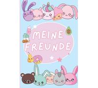 Kawaii Freundebuch für Kinder ab 5 Jahren: süßes Trend Freundschaftsbuch I Meine Kindergartenfreunde für Mädchen I pastellfarben rosa