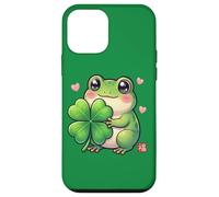 Kawaii Frog St Patrick Trèfle Porte-Bonheur Chibi Esthétique Coque pour iPhone 12 Mini