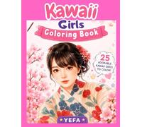 Kawaii Girls Coloring Book