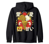 Kawaii Glace Japonaise Esthétique Mignon Vintage Dessert Sweat à Capuche