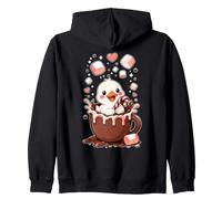 Kawaii Goose Chocolat Chaud Guimauve Oie Au Chocolat Sweat à Capuche