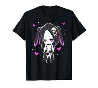 Kawaii Goth Bunny Anime Pastel Emo Creepy Cute Girl T-Shirt
